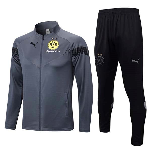 Trainingsanzug Borussia Dortmund 2023-24 Grau